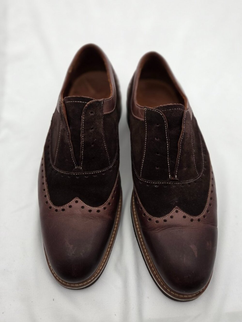 Mercanti Fiorentini Mixed-Media Oxford | Suede & Leather Italy 11.5